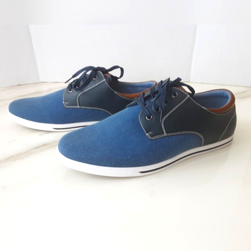 BRUNO MARC Rivera Oxford-Inspired Textile upper Sneakers Lace Up Sz 12